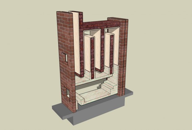 3d model of conceptual Russian Stove